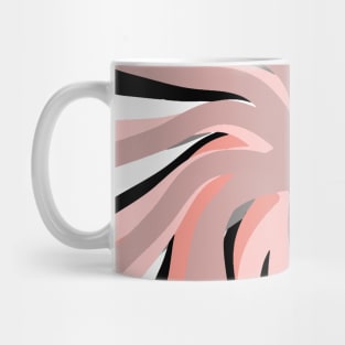 Geometric. vane. pink. white. black. colorful. abstract. Mug